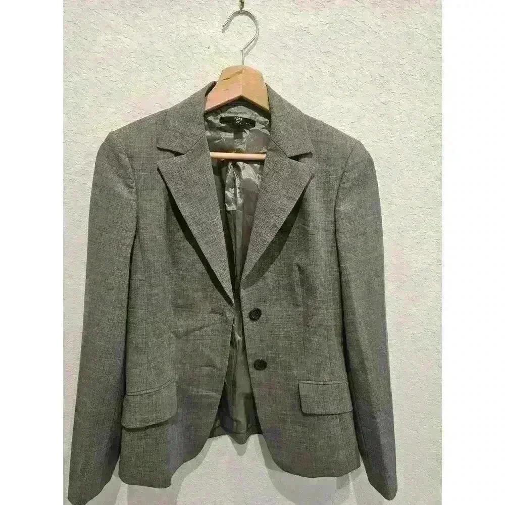 Hugo boss gray blazer sz4